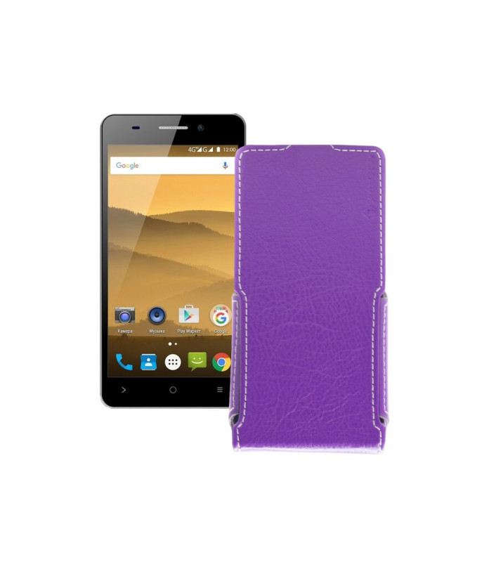 Чохол-флип з екошкіри для телефону Highscreen Power Five Evo