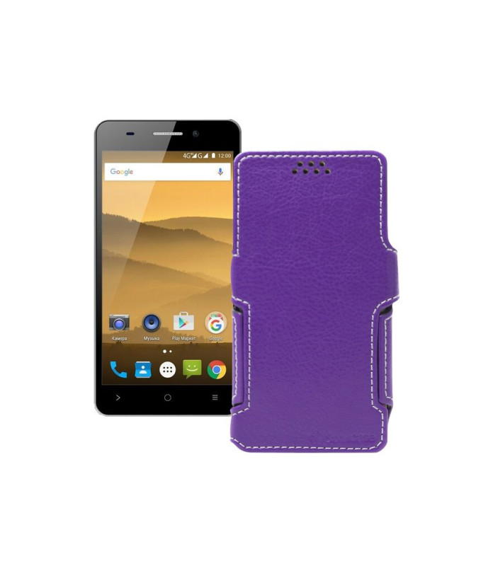 Чохол-книжка з екошкіри для телефону Highscreen Power Five Evo