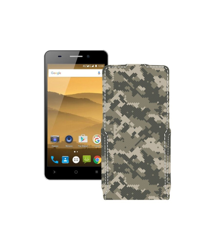 Чохол-флип з екошкіри для телефону Highscreen Power Five Evo