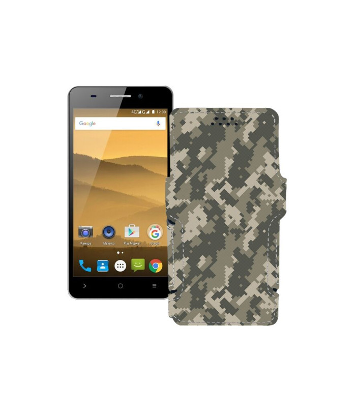 Чохол-книжка з екошкіри для телефону Highscreen Power Five Evo