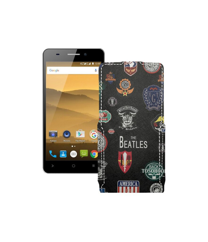 Чохол-флип з екошкіри для телефону Highscreen Power Five Evo