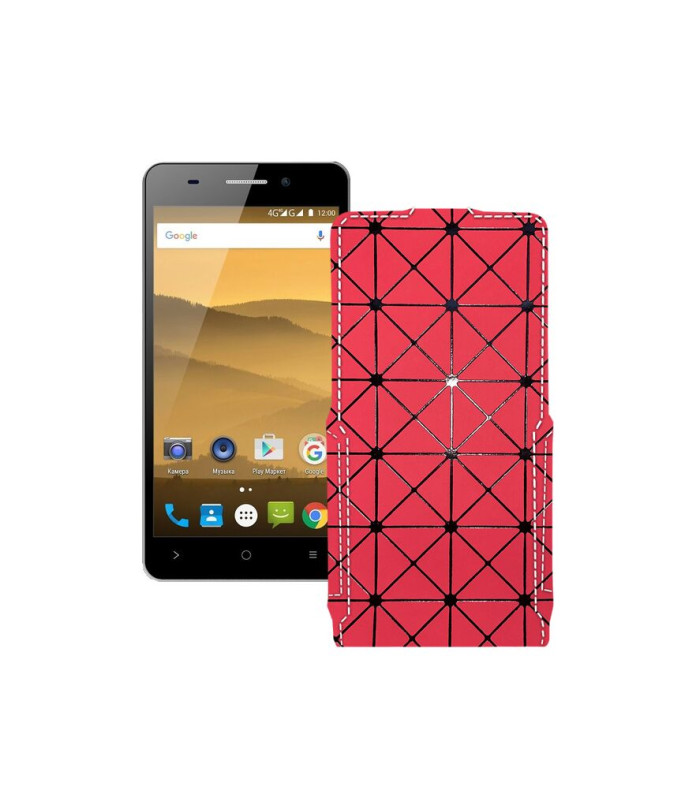 Чохол-флип з екошкіри для телефону Highscreen Power Five Evo