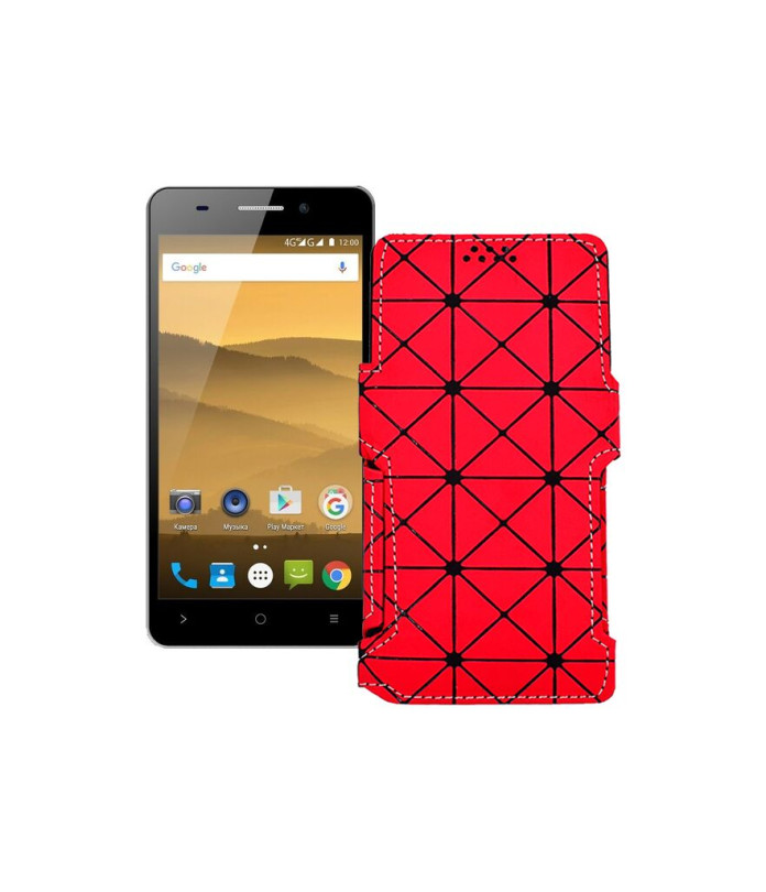 Чохол-книжка з екошкіри для телефону Highscreen Power Five Evo