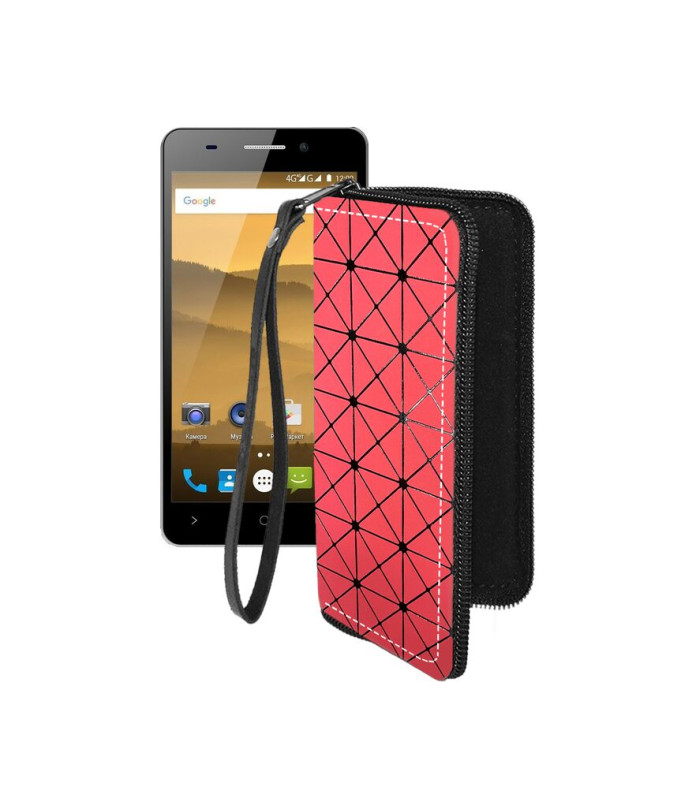 Чохол-гаманець з екошкіри для телефону Highscreen Power Five Evo