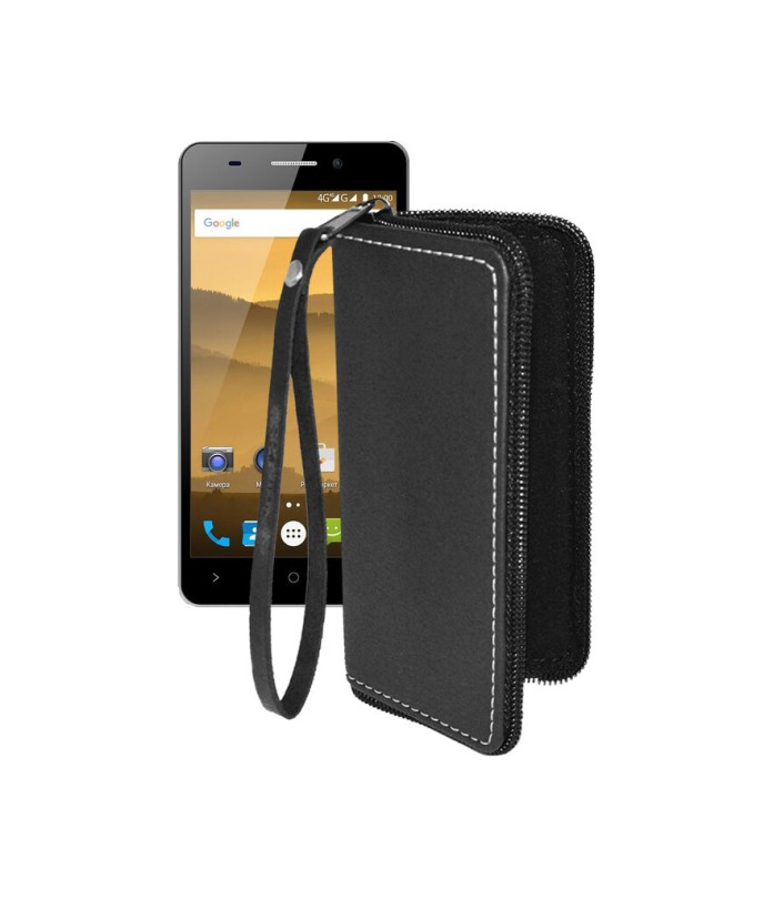 Чохол-гаманець з екошкіри для телефону Highscreen Power Five Evo