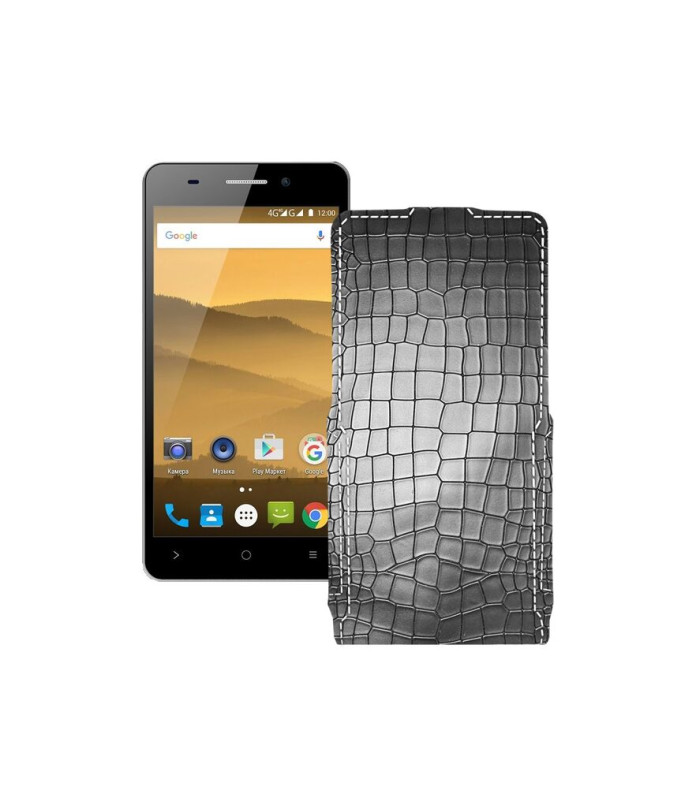 Чохол-флип з екошкіри для телефону Highscreen Power Five Evo