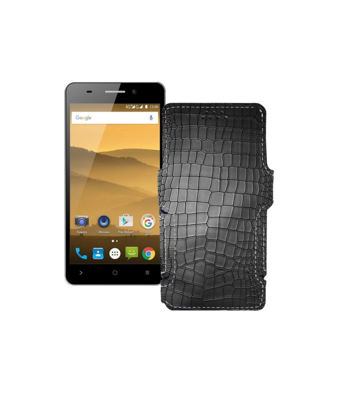 Чохол-книжка з екошкіри для телефону Highscreen Power Five Evo