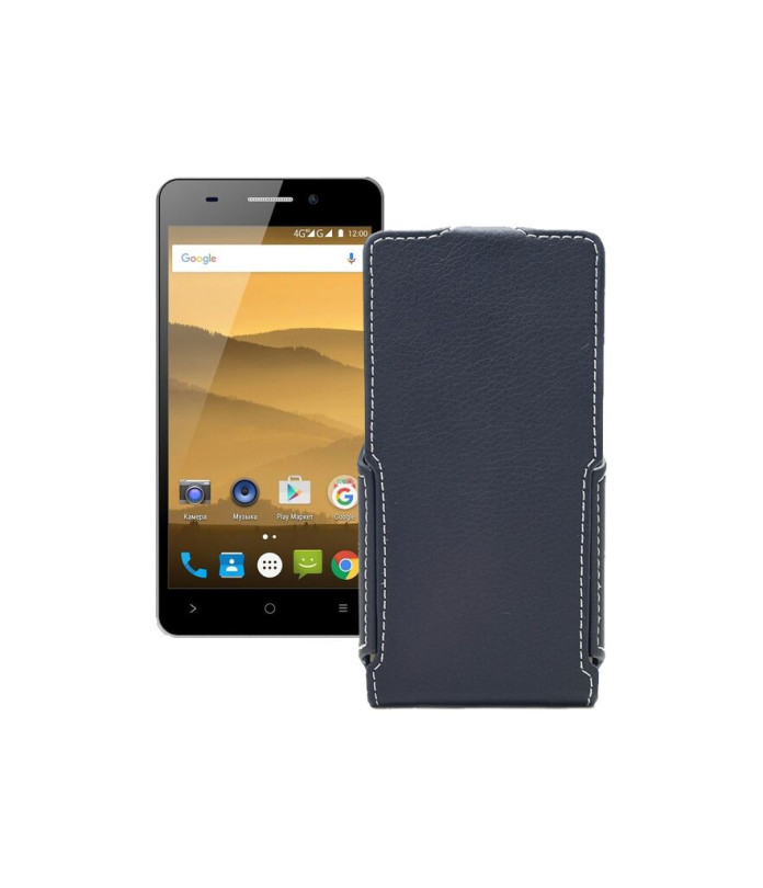 Чохол-флип з екошкіри для телефону Highscreen Power Five Evo