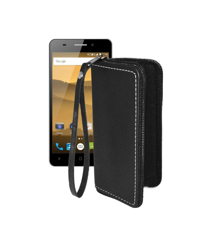 Чохол-гаманець з екошкіри для телефону Highscreen Power Five Evo