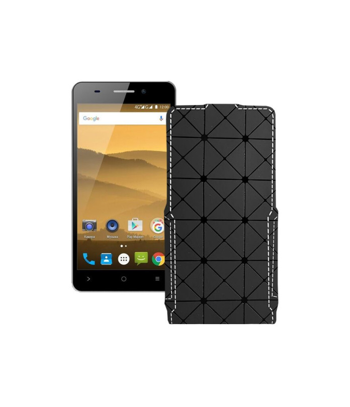 Чохол-флип з екошкіри для телефону Highscreen Power Five Evo