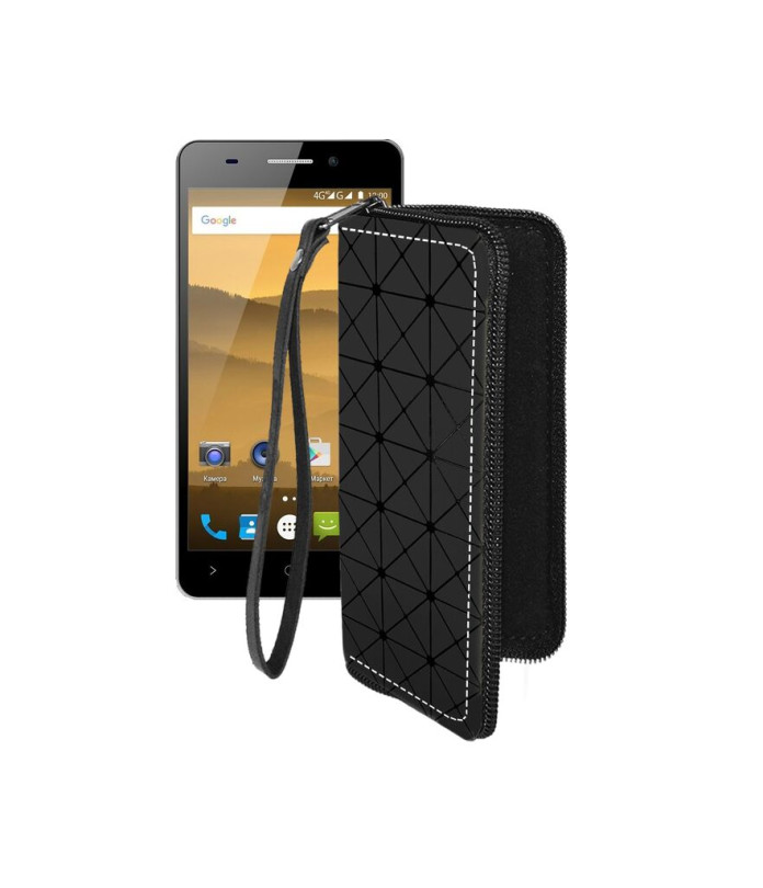 Чохол-гаманець з екошкіри для телефону Highscreen Power Five Evo