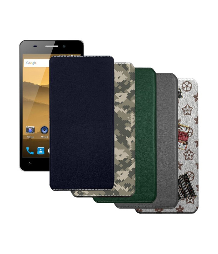 Накладка з екошкіри для телефону Highscreen Power Five Evo