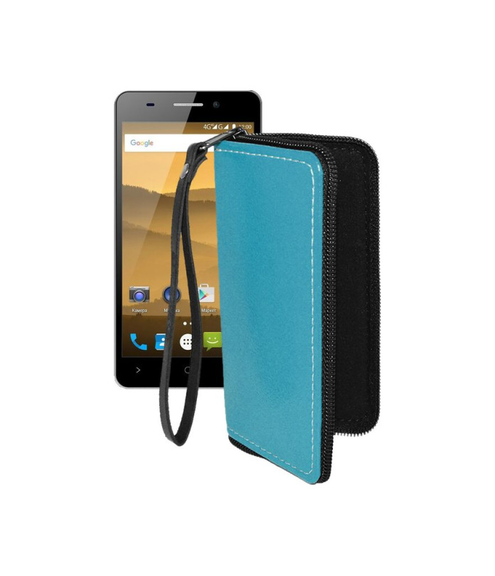 Чохол-гаманець з екошкіри для телефону Highscreen Power Five Evo