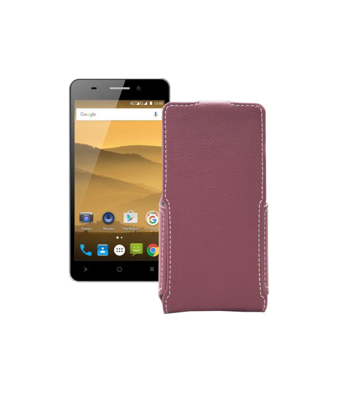 Чохол-флип з екошкіри для телефону Highscreen Power Five Evo