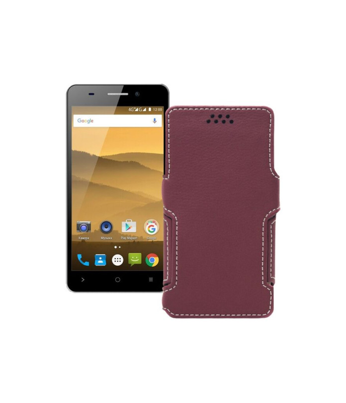 Чохол-книжка з екошкіри для телефону Highscreen Power Five Evo