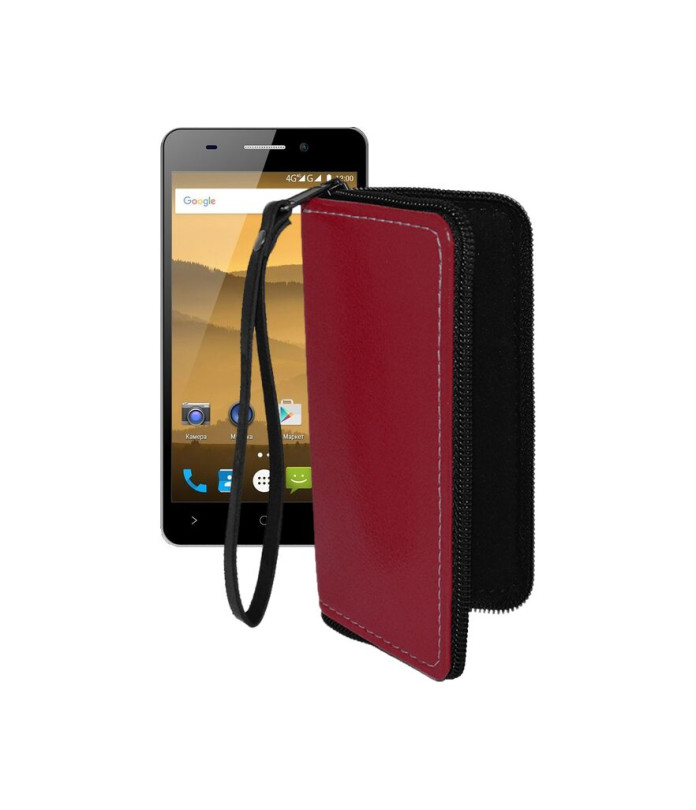 Чохол-гаманець з екошкіри для телефону Highscreen Power Five Evo