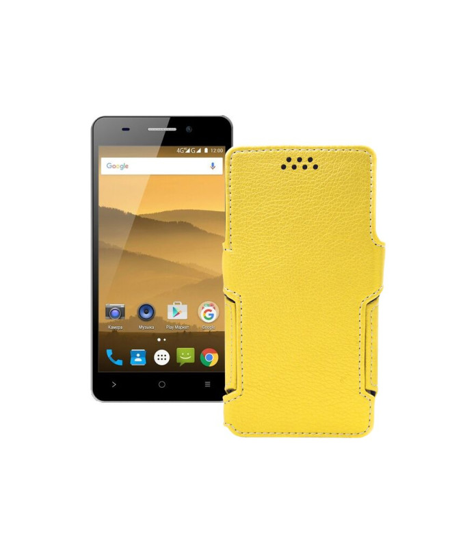 Чохол-книжка з екошкіри для телефону Highscreen Power Five Evo