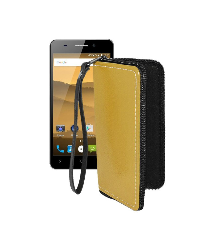 Чохол-гаманець з екошкіри для телефону Highscreen Power Five Evo