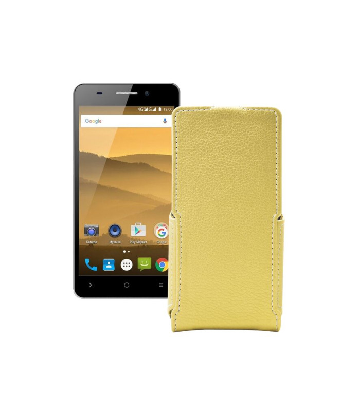 Чохол-флип з екошкіри для телефону Highscreen Power Five Evo