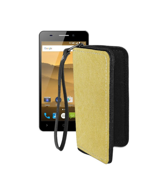 Чохол-гаманець з екошкіри для телефону Highscreen Power Five Evo