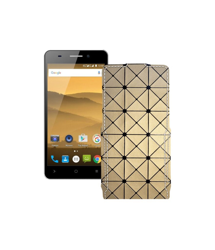 Чохол-флип з екошкіри для телефону Highscreen Power Five Evo