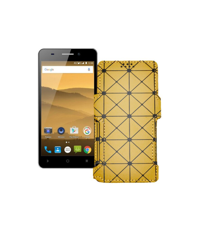 Чохол-книжка з екошкіри для телефону Highscreen Power Five Evo