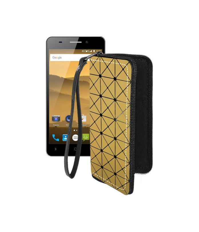 Чохол-гаманець з екошкіри для телефону Highscreen Power Five Evo