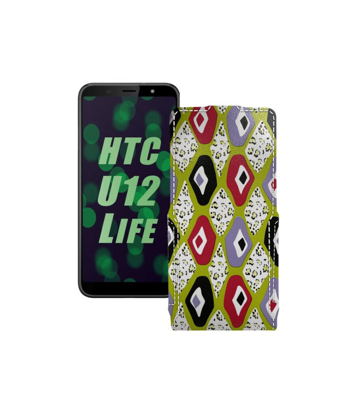 Чохол-флип з екошкіри для телефону HTC U12 life