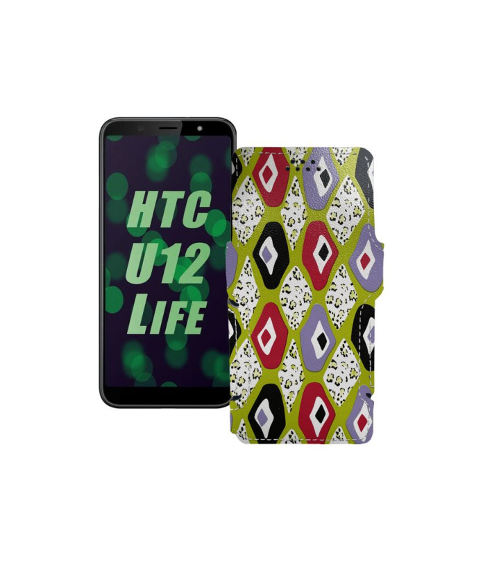 Чохол-книжка з екошкіри для телефону HTC U12 life