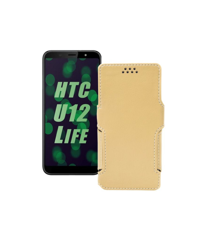 Чохол-книжка з екошкіри для телефону HTC U12 life