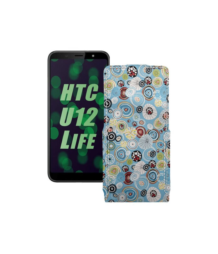 Чохол-флип з екошкіри для телефону HTC U12 life