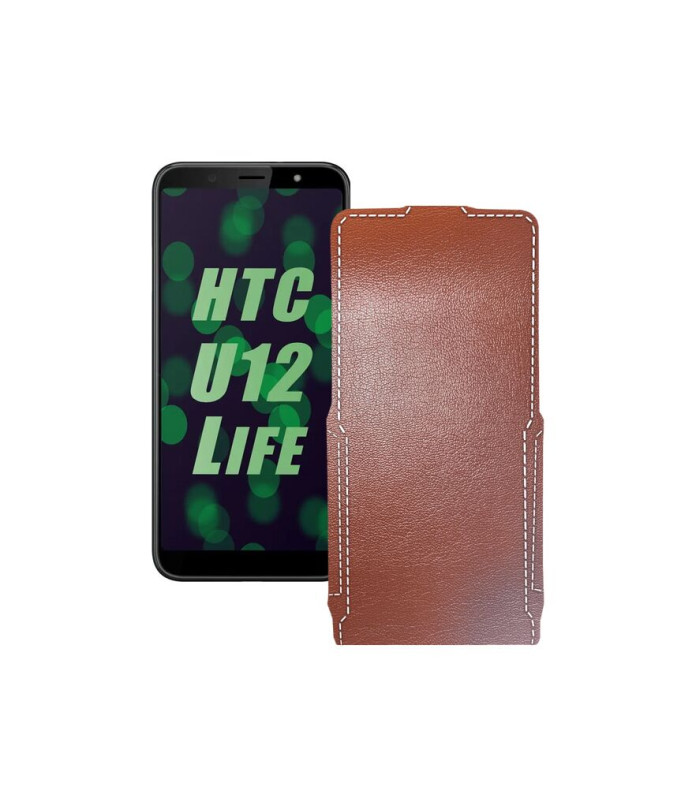 Чохол-флип з екошкіри для телефону HTC U12 life