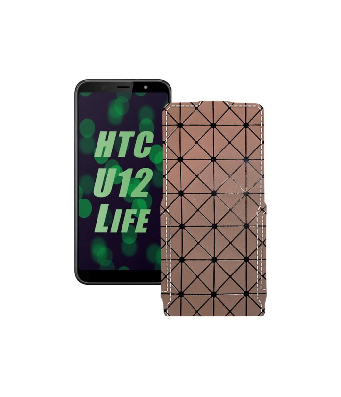 Чохол-флип з екошкіри для телефону HTC U12 life