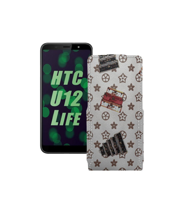 Чохол-флип з екошкіри для телефону HTC U12 life