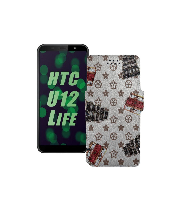 Чохол-книжка з екошкіри для телефону HTC U12 life