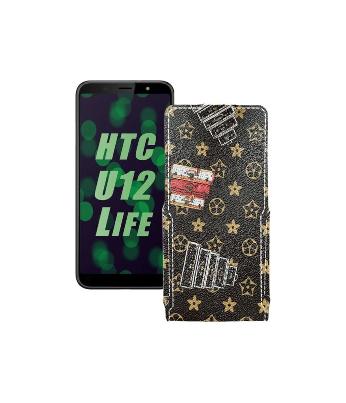 Чохол-флип з екошкіри для телефону HTC U12 life