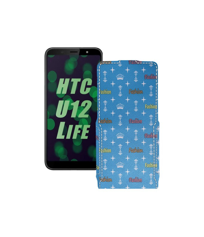 Чохол-флип з екошкіри для телефону HTC U12 life