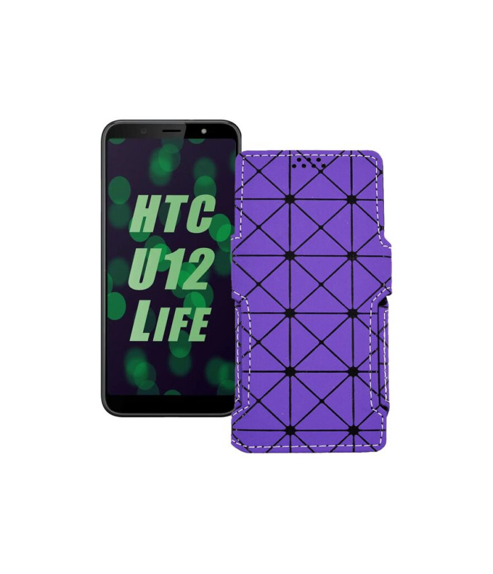 Чохол-книжка з екошкіри для телефону HTC U12 life