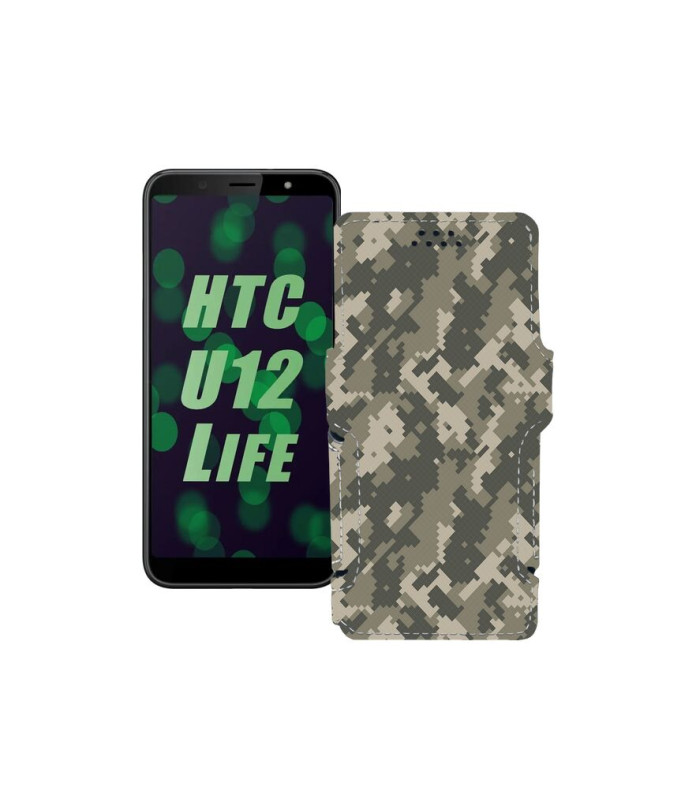 Чохол-книжка з екошкіри для телефону HTC U12 life