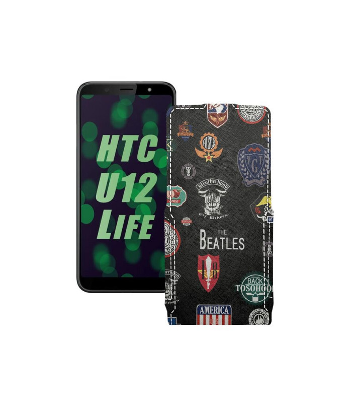 Чохол-флип з екошкіри для телефону HTC U12 life