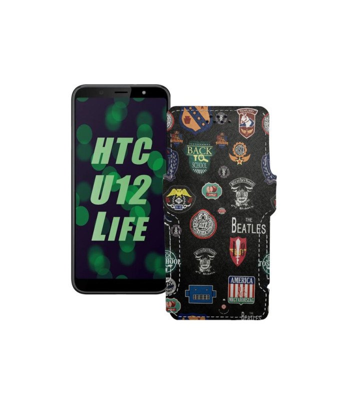 Чохол-книжка з екошкіри для телефону HTC U12 life