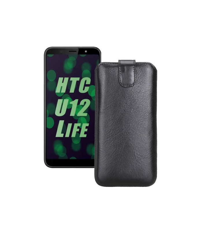 Витяжка з екошкіри для телефону HTC U12 life