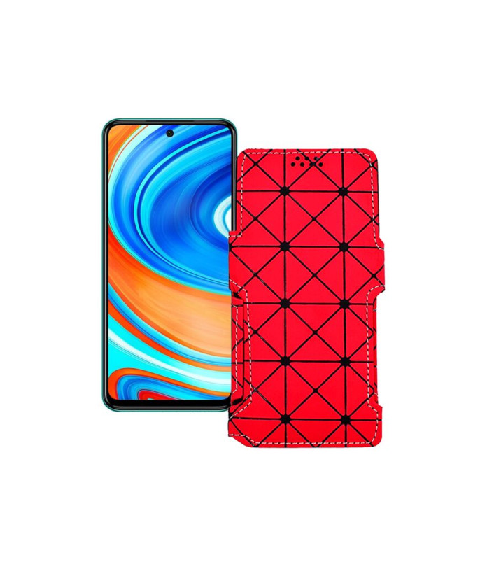 Чохол-книжка з екошкіри для телефону Xiaomi Redmi Note 9 Pro