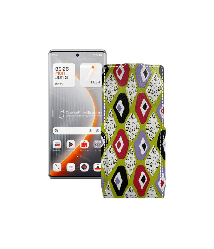 Чохол-флип з екошкіри для телефону Tecno Pova Curve