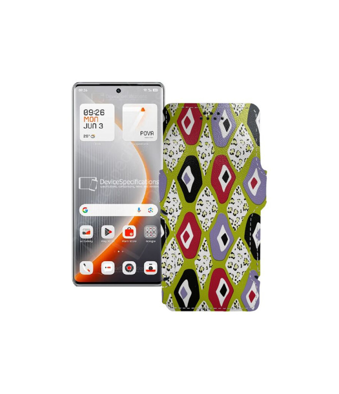 Чохол-книжка з екошкіри для телефону Tecno Pova Curve