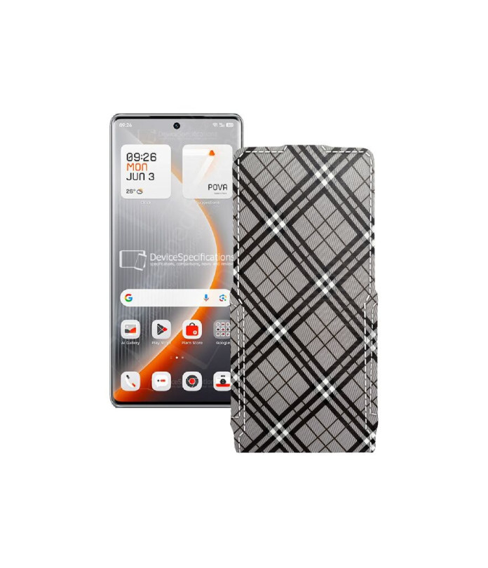 Чохол-флип з екошкіри для телефону Tecno Pova Curve