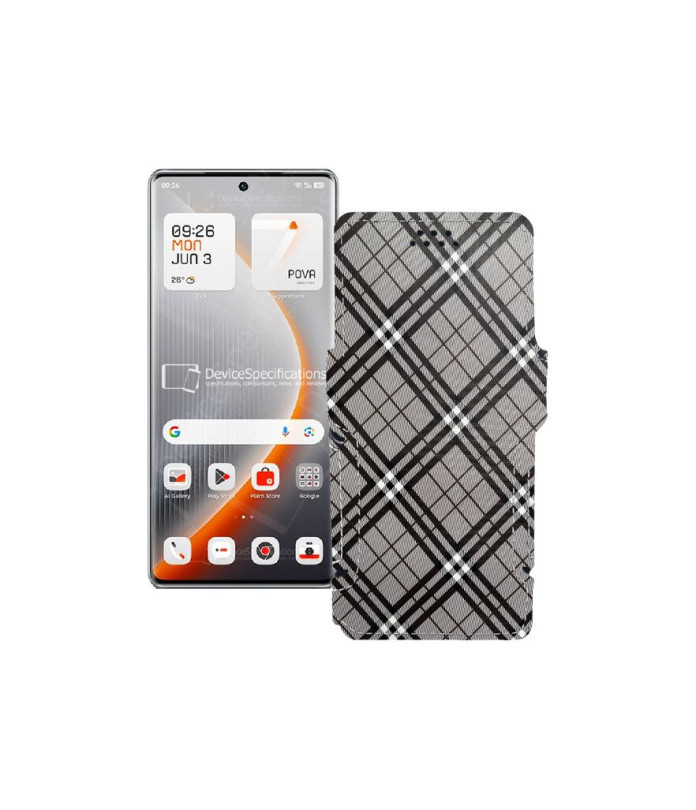 Чохол-книжка з екошкіри для телефону Tecno Pova Curve