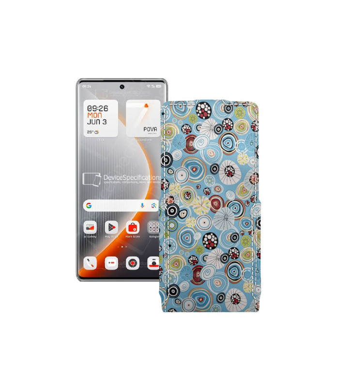 Чохол-флип з екошкіри для телефону Tecno Pova Curve