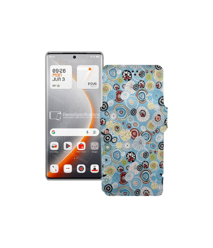 Чохол-книжка з екошкіри для телефону Tecno Pova Curve