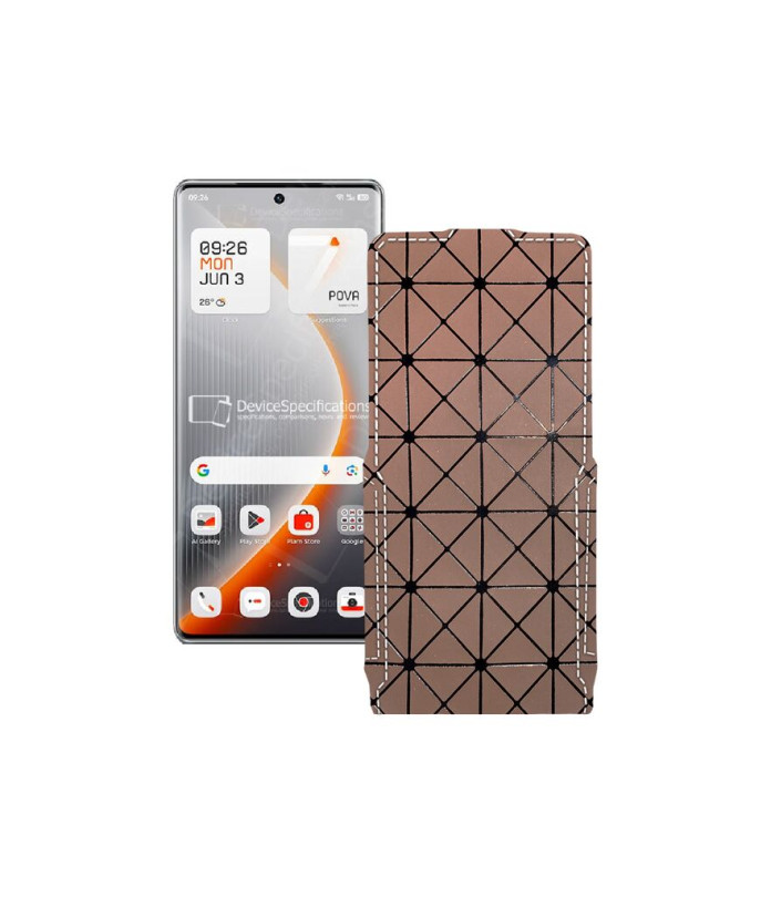 Чохол-флип з екошкіри для телефону Tecno Pova Curve